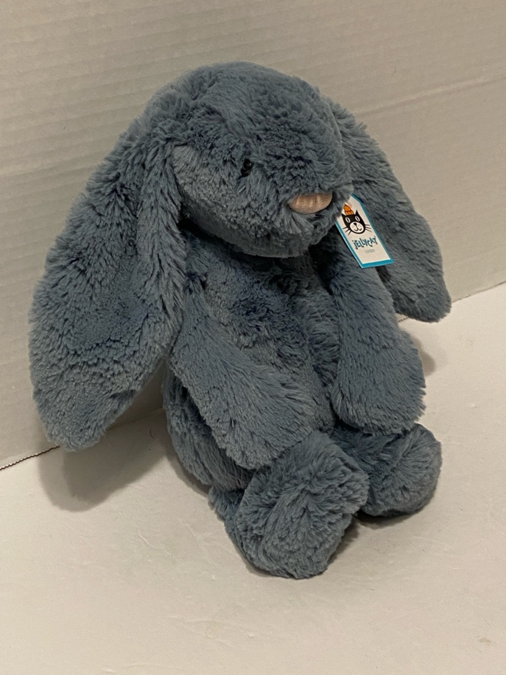 Jellycat Bashful Dusky Blue Bunny RARE Plush Brand New With Tags - Picture 3 of 9